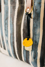 Load image into Gallery viewer, Wilson | Special Edition Beyond the Sea Stripe Canvas + Brown Leather Tote