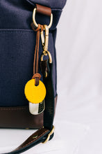 Load image into Gallery viewer, Otto | Signature Navy Canvas + Brown Leather Handbag