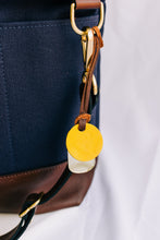 Load image into Gallery viewer, Williams | Signature Navy Canvas + Brown Leather Tote