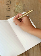 Load image into Gallery viewer, Space Pen | Lacquered Brass Bullet Space Pen with Gold Plated Clip