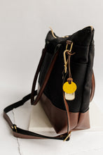 Load image into Gallery viewer, Williams | Signature Black Canvas + Brown Leather Tote