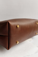 Load image into Gallery viewer, Williams | Signature Black Canvas + Brown Leather Tote