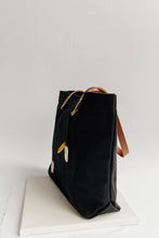 Load image into Gallery viewer, Wilson | Signature Black Canvas + Brown Leather Tote