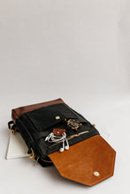 Load image into Gallery viewer, Corbin | Signature Black Canvas + Brown Leather Backpack