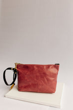 Load image into Gallery viewer, Naomi Leather Zipper Clutch | Blush