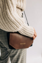Load image into Gallery viewer, Whittle | Signature Black Canvas + Brown Leather Handbag