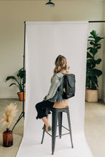 Load image into Gallery viewer, Corbin | Signature Black Canvas + Black Leather Backpack