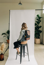Load image into Gallery viewer, Corbin | Signature Black Canvas + Brown Leather Backpack