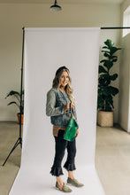 Load image into Gallery viewer, Naomi Leather Zipper Clutch | Emerald