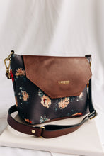 Load image into Gallery viewer, Hobby | Special Edition Vintage Botanical Print + Brown Leather Handbag