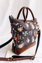 Load image into Gallery viewer, Otto | Special Edition Vintage Botanical Print + Brown Leather Handbag