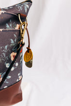 Load image into Gallery viewer, Williams | Special Edition Vintage Botanical Print + Brown Leather Tote