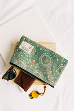 Load image into Gallery viewer, Zipper Pouch | Seaglass Tile Print Canvas