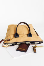Load image into Gallery viewer, Dot | Harvest Tan Canvas + Brown Leather Handbag