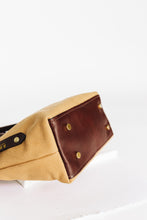 Load image into Gallery viewer, Dot | Harvest Tan Canvas + Brown Leather Handbag