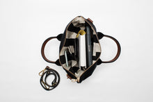 Load image into Gallery viewer, Otto | Signature Black Canvas + Brown Leather Handbag
