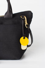 Load image into Gallery viewer, Dot | Signature Black Canvas + Black Leather Handbag
