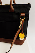 Load image into Gallery viewer, Otto | Signature Black Canvas + Brown Leather Handbag
