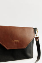 Load image into Gallery viewer, Hobby | Signature Black Canvas + Brown Leather Handbag
