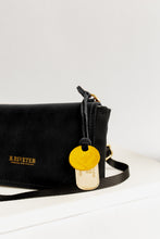 Load image into Gallery viewer, Whittle | Signature Black Canvas + Black Leather Handbag
