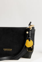 Load image into Gallery viewer, Patton | Signature Black Canvas + Black Leather Crossbody Handbag 
