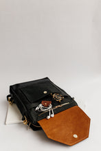 Load image into Gallery viewer, Corbin | Signature Black Canvas + Black Leather Backpack
