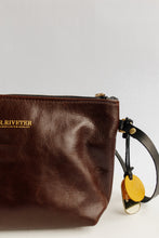 Load image into Gallery viewer, Naomi Leather Zipper Clutch | Walnut
