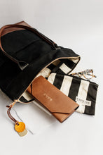 Load image into Gallery viewer, Grant | Signature Black Canvas + Brown Leather Tote

