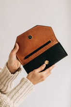 Load image into Gallery viewer, Wallet | Black + Camel Leather
