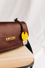 Load image into Gallery viewer, Whittle | Special Edition Vintage Botanical Print + Brown Leather Handbag
