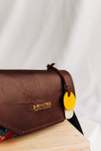 Load image into Gallery viewer, Whittle | Special Edition Vintage Botanical Print + Brown Leather Handbag
