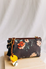 Load image into Gallery viewer, Whittle | Special Edition Vintage Botanical Print + Brown Leather Handbag
