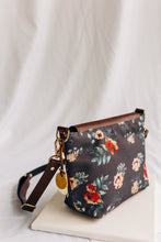 Load image into Gallery viewer, Hobby | Special Edition Vintage Botanical Print + Brown Leather Handbag
