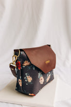 Load image into Gallery viewer, Hobby | Special Edition Vintage Botanical Print + Brown Leather Handbag
