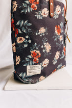 Load image into Gallery viewer, Wilson | Special Edition Vintage Botanical Print + Brown Leather Tote
