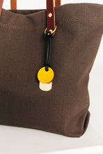 Load image into Gallery viewer, Wilson | Umber Canvas + Brown Leather Tote
