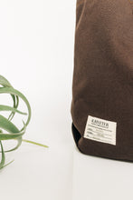 Load image into Gallery viewer, Wilson | Umber Canvas + Brown Leather Tote
