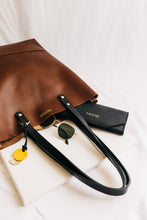 Load image into Gallery viewer, Emma Leather Tote | Chocolate Brown
